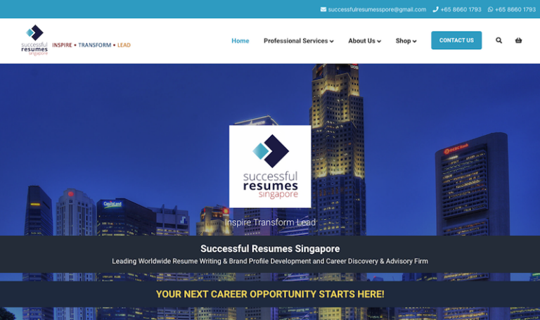 resume writing service singapore