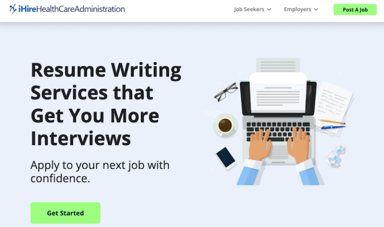 Best Healthcare Resume Writing Services 2024   IHire Healthcare Administration 768x455 