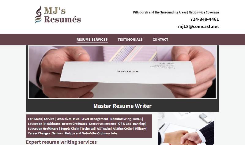 resume writing services pittsburgh