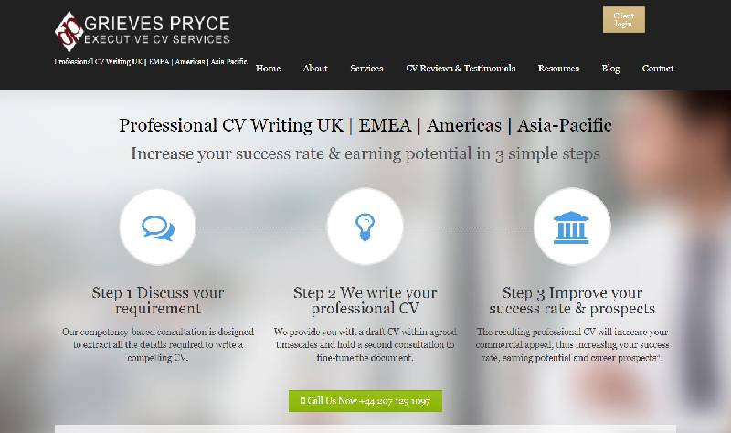 Grieves Pryce Executive CV Services 800x474