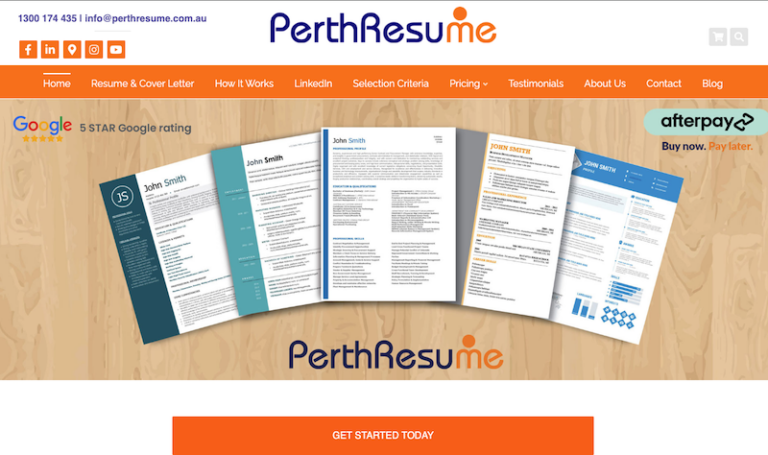 resume and cover letter service perth