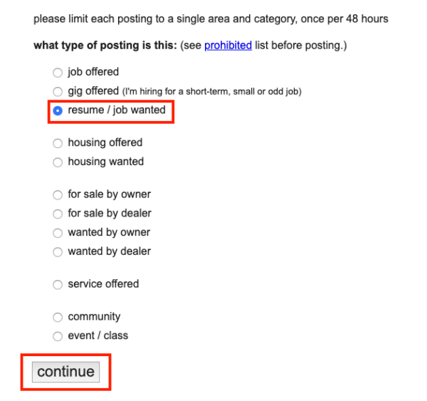 Craigslist Resumes How to Post a Resume on Craigslist