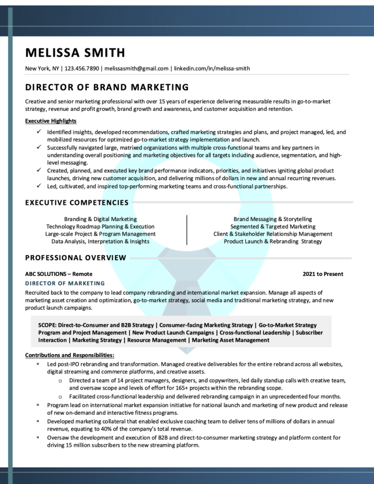 Resume Samples - Find My Profession