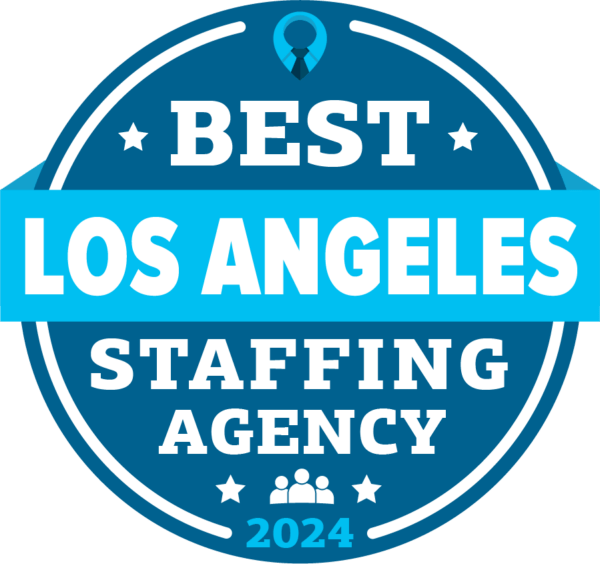 Best Los Angeles Staffing Agency Badge 2024 600x564 