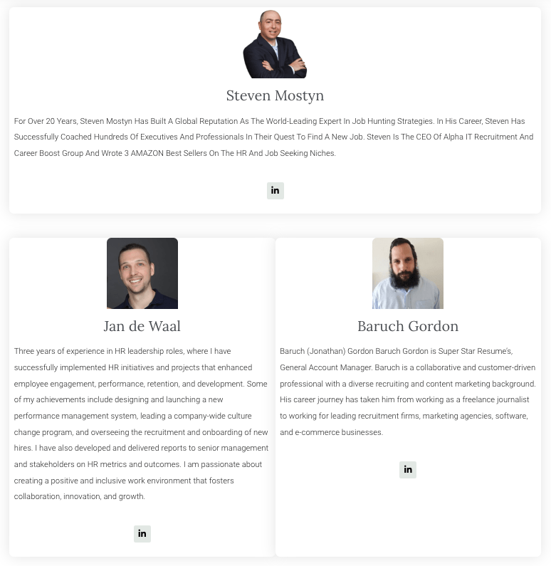 SuperStar Resume Team