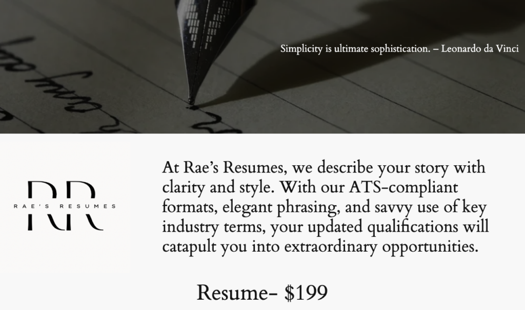 Rae's Resumes